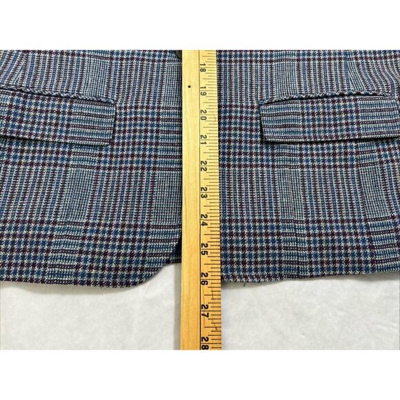 VTG Pendleton 100% Virgin Wool Blue Plaid 2-Piece Skirt Set Size 10 Mint Lined - Picture 10 of 16
